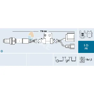 Lambda-sonda FAE FAE75088 IC-E61C1D