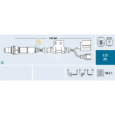 Lambda-sonda FAE FAE75088 IC-E61C1D