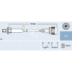 Lambda-sonda FAE FAE77187 IC-B43DF9