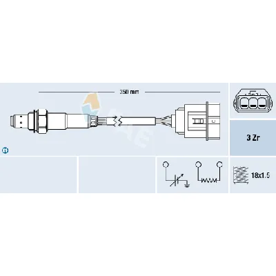 Lambda-sonda FAE FAE77472 IC-DAB6E2