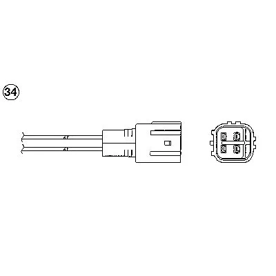 Lambda-sonda NGK OZA648-TY13 1356 IC-BA9D61