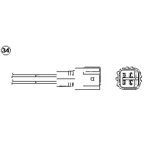 Lambda-sonda NGK OZA660-EE57 91075 IC-E29C95