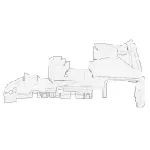 Limeni usmerivač vazduha, uljni hladnjak OE VW 8K0 121 283K IC-DEDFF2