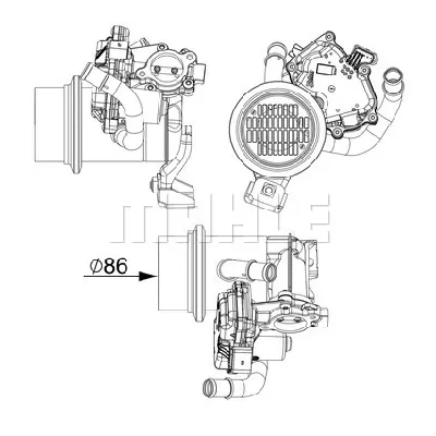 Modul za recirkulaciju MAHLE CE 18 000P IC-G0QID6