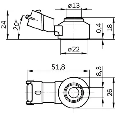 Oktanski senzor BOSCH 0 261 231 173 IC-BB7B1D