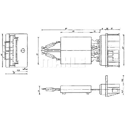 Otpornik, ventilator kabine MAHLE ABR 101 000P IC-G08DE7