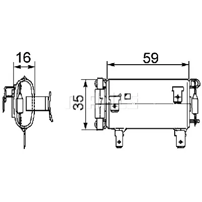 Otpornik, ventilator kabine MAHLE ABR 14 000P IC-G08DE1