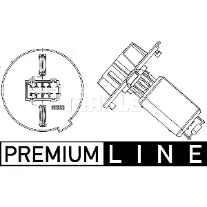 Otpornik, ventilator kabine MAHLE ABR 57 000P IC-G0GSWQ