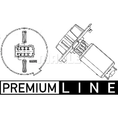 Otpornik, ventilator kabine MAHLE ABR 57 000P IC-G0GSWQ