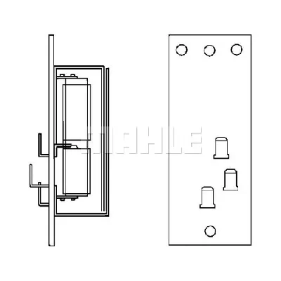 Otpornik, ventilator kabine MAHLE ABR 83 000P IC-G08DE5