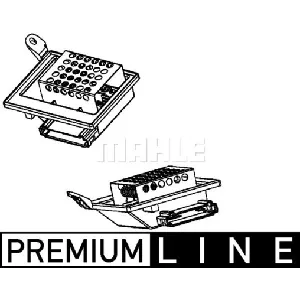 Otpornik, ventilator kabine MAHLE ABR 87 000P IC-G0GSX4