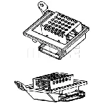 Otpornik, ventilator kabine/unutrašnjeg prostora MAHLE ABR 86 000P IC-G0GSX2
