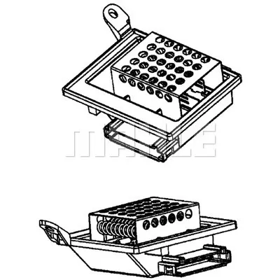Otpornik, ventilator kabine/unutrašnjeg prostora MAHLE ABR 86 000P IC-G0GSX2