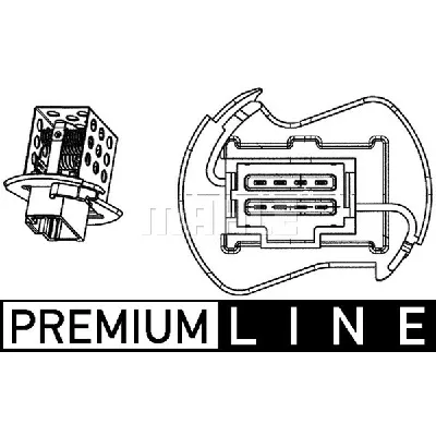 Otpornik, ventilator kabine/unutrašnjeg prostora MAHLE ABR 90 000P IC-G0GSX8