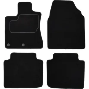 Patosnice NISSAN QASHQAI I 02.07-04.14 (velur, 4kom., crna) IC-E654F6