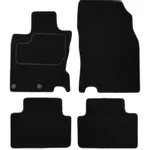 Patosnice NISSAN QASHQAI II 11.13- (velur, 4kom., crna) IC-E654F4