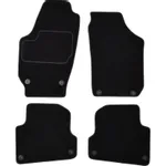 Patosnice ŠKODA FABIA II 12.06-12.14 (velur, 4kom., crna) IC-C63B05