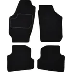 Patosnice ŠKODA FABIA II 12.06-12.14 (velur, crna) IC-E656FD