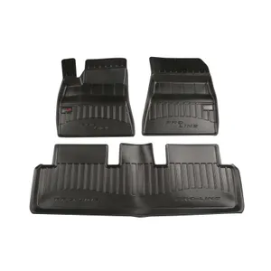 Patosnice TESLA MODEL 3 06.18- (guma, 3kom., crna) IC-G05TWL