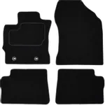Patosnice TOYOTA AURIS 10.12-12.18 (velur, 4kom., crna) IC-DABC28