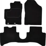 Patosnice TOYOTA YARIS 03.12- (velur, 3kom., crna) IC-E65781
