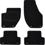 Patosnice VOLVO V40 03.12- (velur, 4kom., crna) IC-E6579B