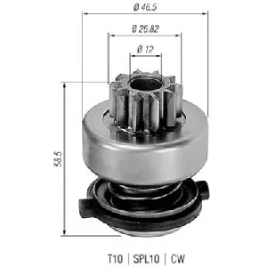 Pogonski zupčanik, starter MAGNETI MARELLI 940113020149 IC-A760D9