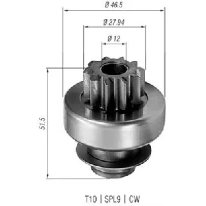 Pogonski zupčanik, starter MAGNETI MARELLI 940113020227 IC-A76115