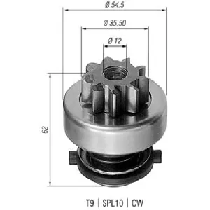 Pogonski zupčanik, starter MAGNETI MARELLI 940113020282 IC-A76143