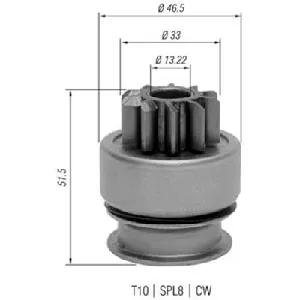 Pogonski zupčanik, starter MAGNETI MARELLI 940113020348 IC-A7617C