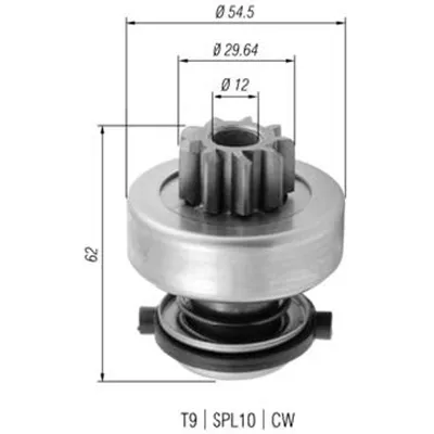 Pogonski zupčanik, starter MAGNETI MARELLI 940113020377 IC-A76194