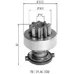 Pogonski zupčanik, starter MAGNETI MARELLI 940113020392 IC-A761A2