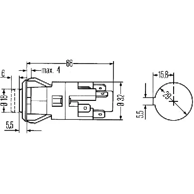 Prekidač 4 migavca HELLA 6HF001 579-011 IC-248118