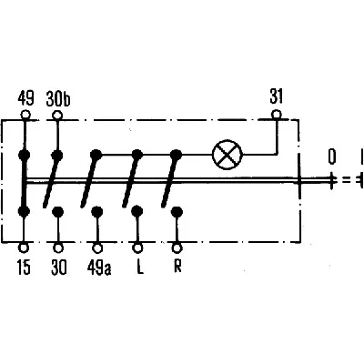 Prekidač 4 migavca HELLA 6HF001 579-011 IC-248118