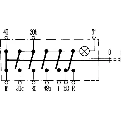 Prekidač 4 migavca HELLA 6HF002 372-041 IC-248119