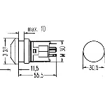 Prekidač 4 migavca HELLA 6HF003 916-011 IC-B514EA