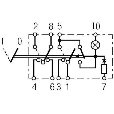 Prekidač 4 migavca HELLA 6HH004 570-481 IC-A8C5FD