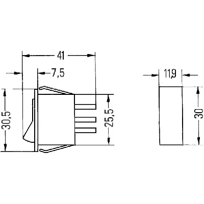 Prekidač HELLA 6EH004 406-032 IC-B51458