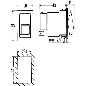Prekidač HELLA 6EH007 832-011 IC-9AB391