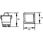 Prekidač HELLA 6GM500 212-012 IC-B514DF
