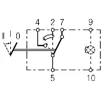 Prekidač HELLA 6RH007 832-411 IC-B0EE05