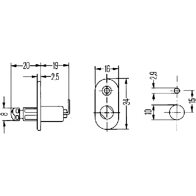 Prekidač, kontakt na vratima HELLA 6ZF004 365-041 IC-D85C6A