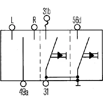 Prekidač migavca HELLA 6BA001 539-001 IC-310603