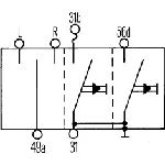 Prekidač poluge upravljača HELLA 6BA001 539-027 IC-B513ED