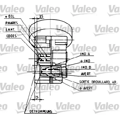 Prekidač poluge upravljača VALEO VAL251210 IC-307949