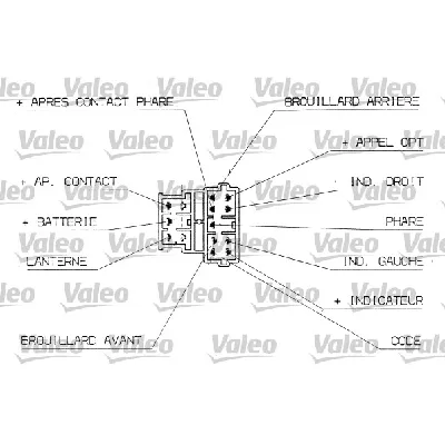 Prekidač poluge upravljača VALEO VAL251304 IC-A7E9C3