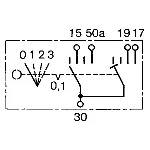 Prekidač, pretpaljenje BOSCH 0 342 315 001 IC-A842FD