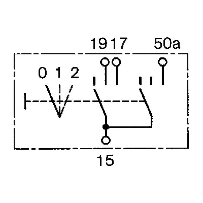 Prekidač, pretpaljenje BOSCH 0 343 008 006 IC-534494