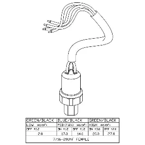 Prekidač pritiska, klima uređaj NRF NRF 38920 IC-B2C7EF