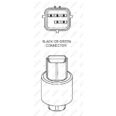 Prekidač pritiska, klima uređaj NRF NRF 38922 IC-B2C7F1